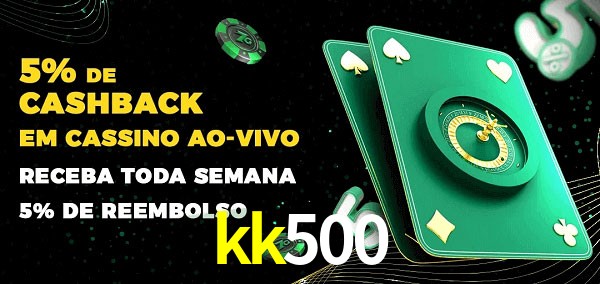 Promoções do cassino ao Vivo kk500